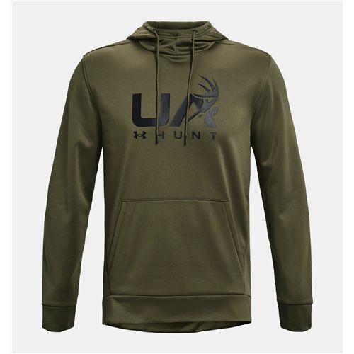 Green - Men's UA Armour Fleece Hunt Logo Hoodie