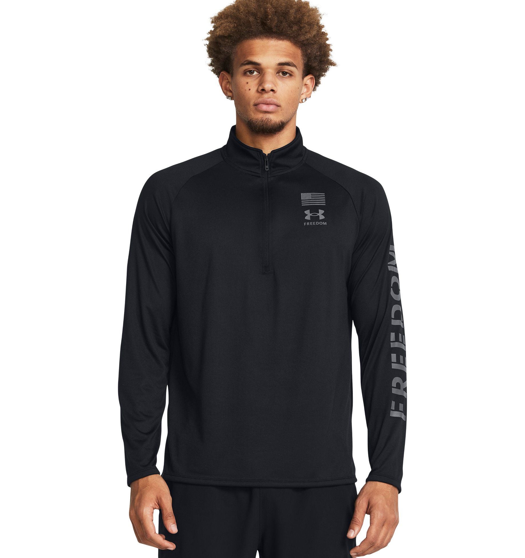 Black - UA Freedom Tech 1/2 Zip Pullover