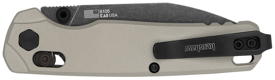 Bel Air 3" Folding Reverse Tanto Plain Blade Knife -  Bright Nickel