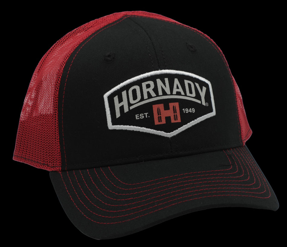 Hornady Established Red/Black Mesh Cap