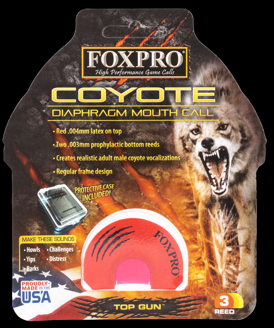 Foxpro Top Gun HowlerTriple Reed  Diaphragm Coyote Call