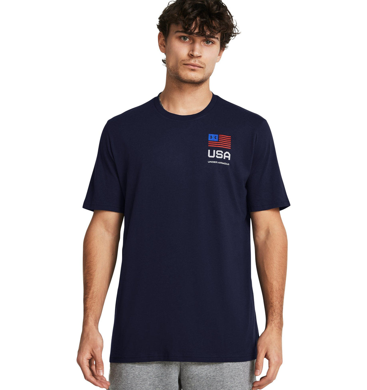 navy - Men's UA Freedom Amp Chest T-Shirt