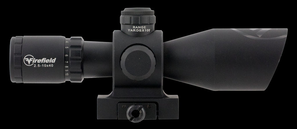 Firefield Barrage Riflescope - 2.5-10x40mm Red/Green Mil-Dot Reticle