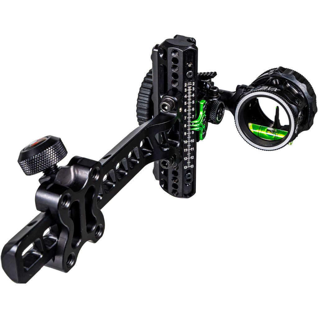 Stealth black - Axcel Driver AVX Plus Standard-Pro Single Pin Bow Sight - Left Hand