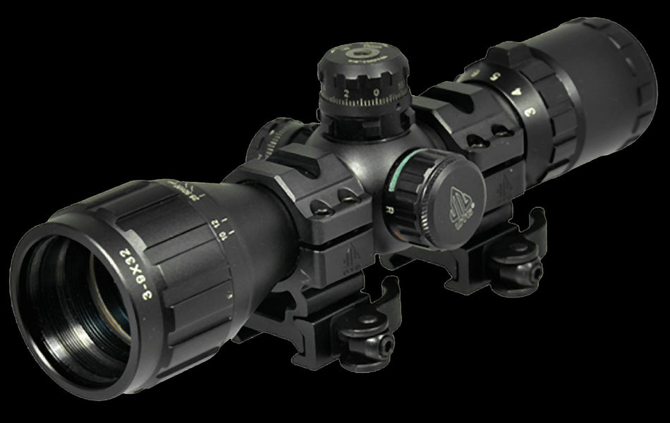 UTG BugBuster Riflescope -  3-9x32mm Illuminated Mil-Dot Reticle