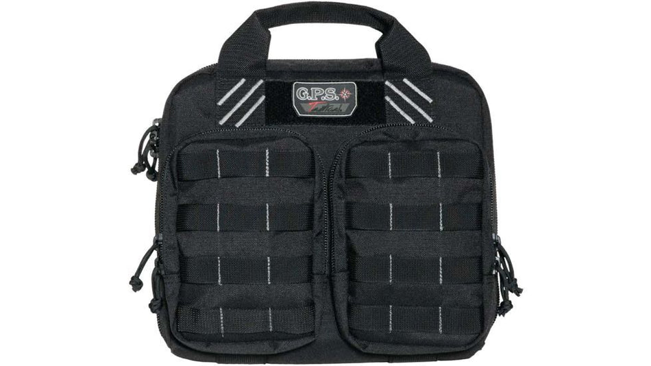 Double 2 Pistol Tactical Handgun Case - Black
