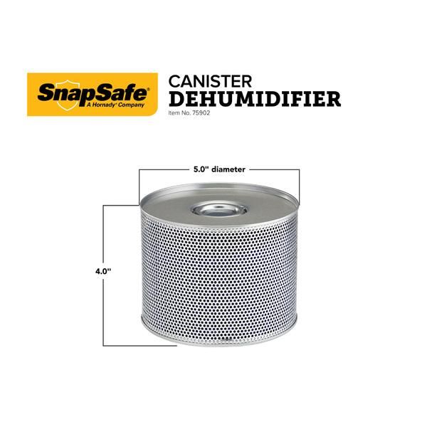 SnapSafe 5" Rechargeable Dehumidifier Canister - Gray