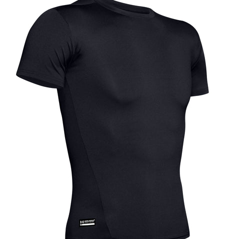 UA Men's Tactical HeatGear Compression T-Shirt - Black