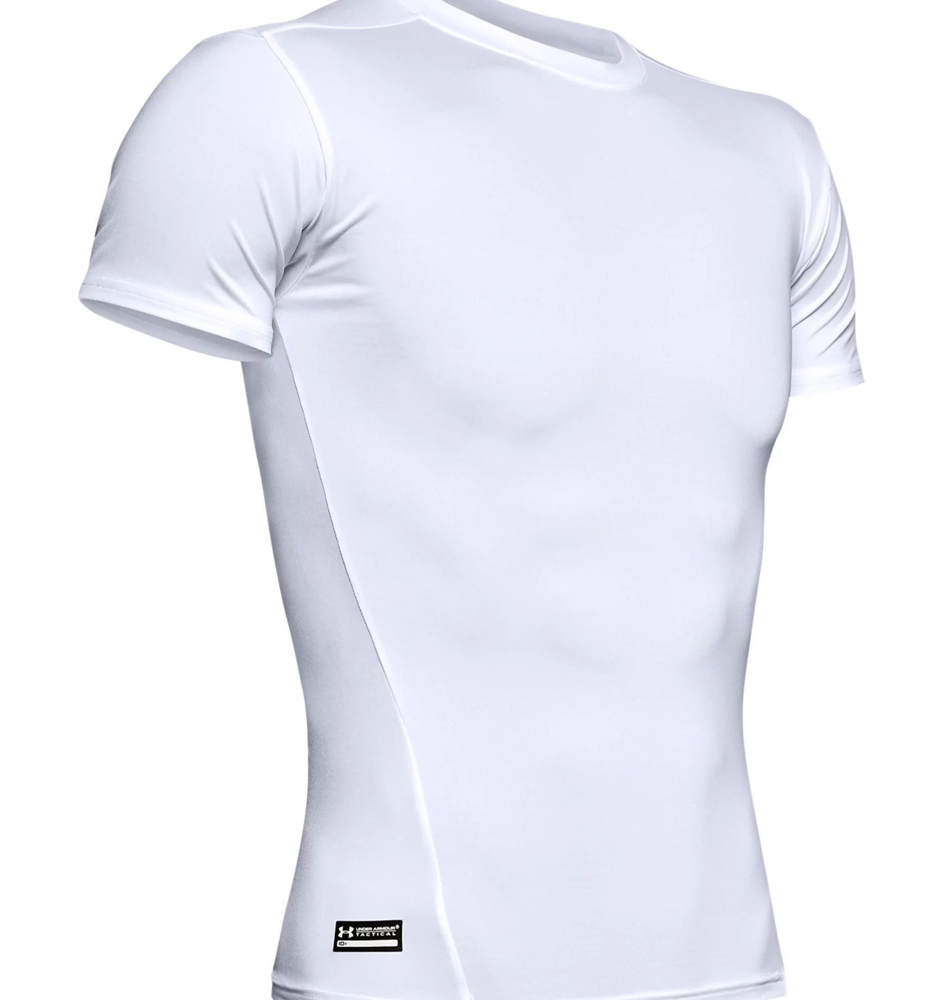 UA Men's Tactical HeatGear Compression T-Shirt - White