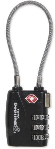 TSA Lock with Steel Cable