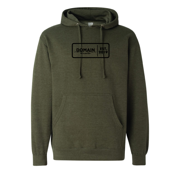 Domain Military Green Midweight Hooded Sweatshirt