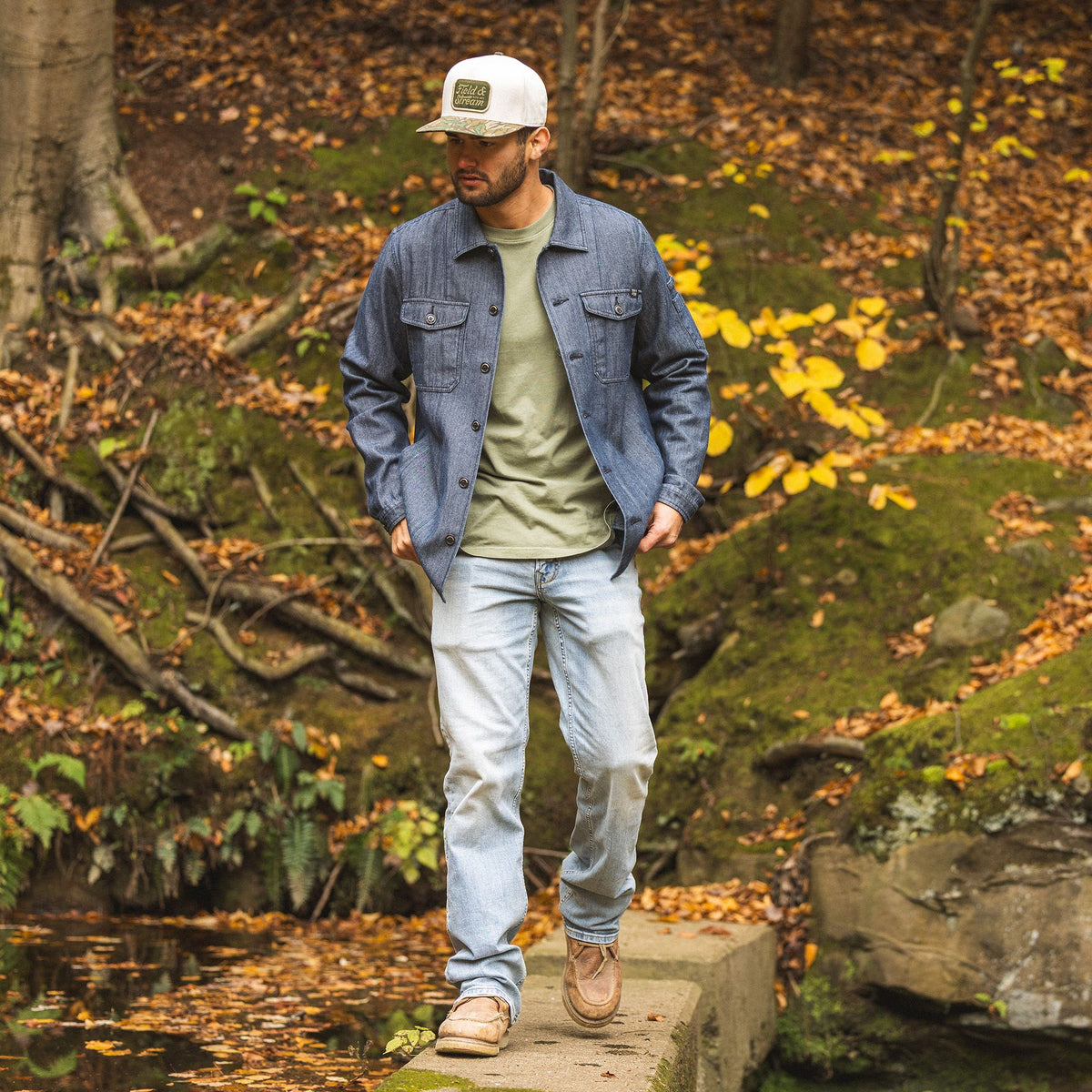 Denim - Men's Epoch Lightweight Twill Shirt Jacket - Lifestyle1