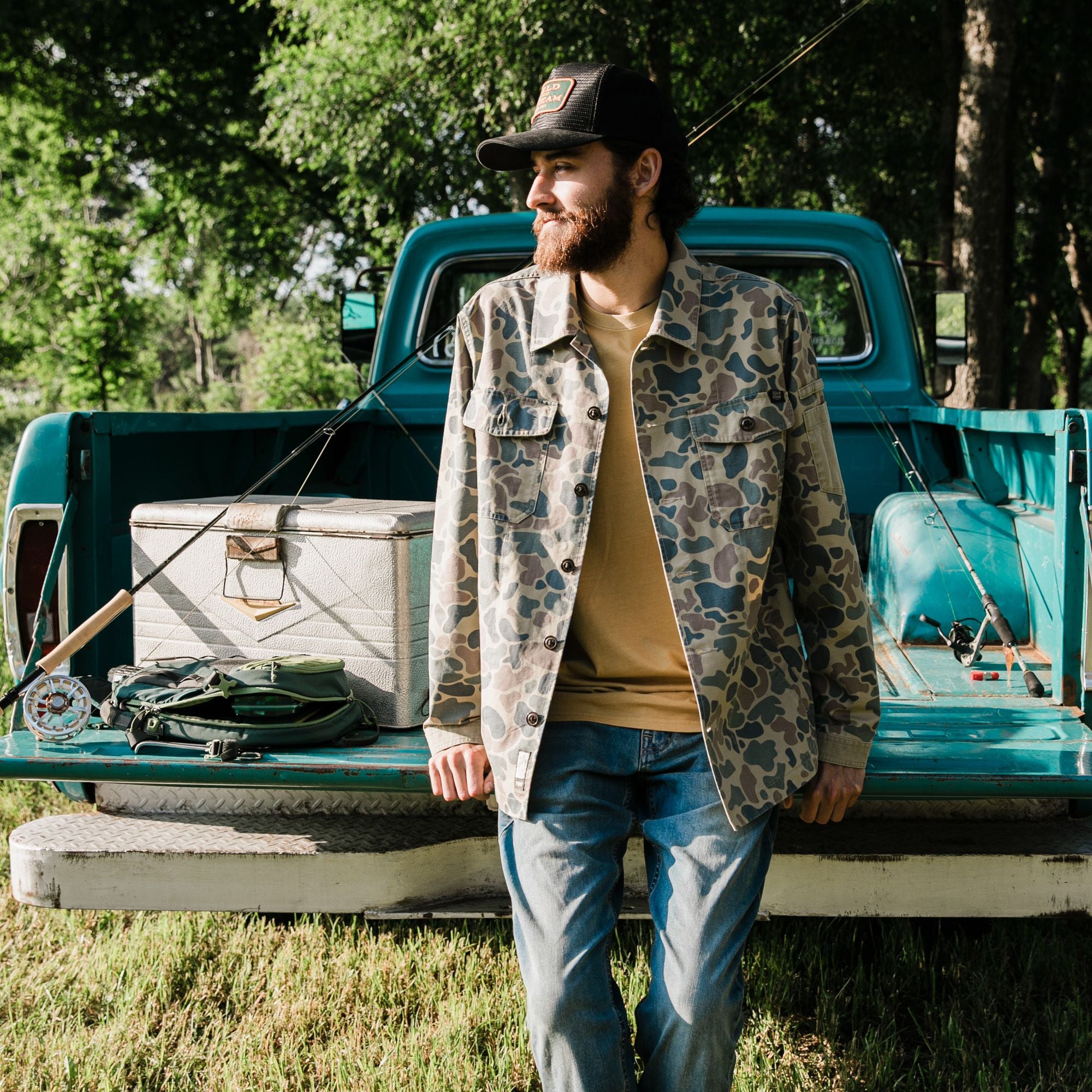 Camo- Men's Epoch Lightweight Twill Shirt Jacket - Lifestyle2