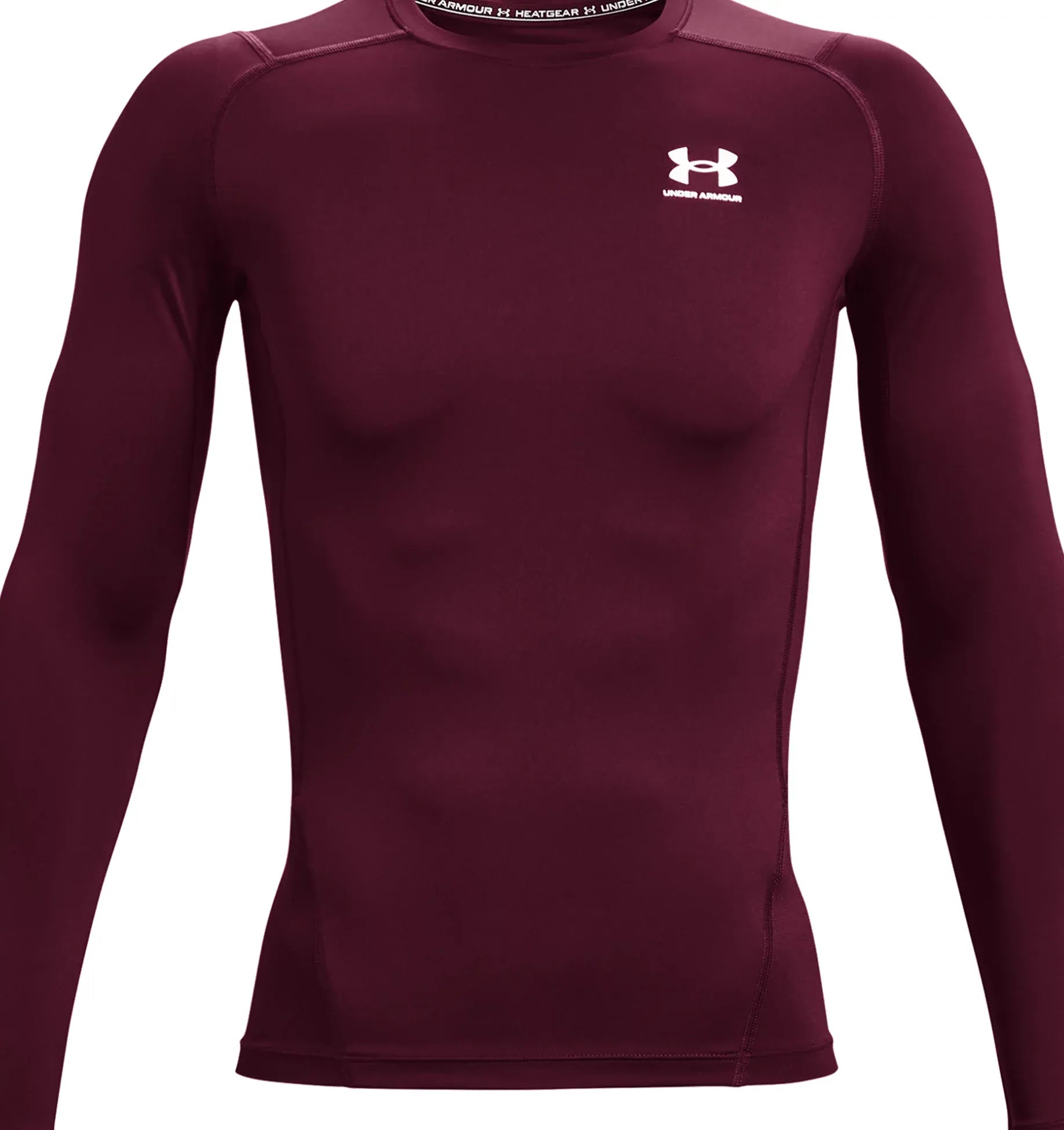 Maroon - HeatGear Armour Long Sleeve