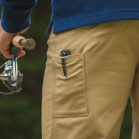 Khaki - Men's Full Strut Canvas Stretch Pant - Lifestyle3