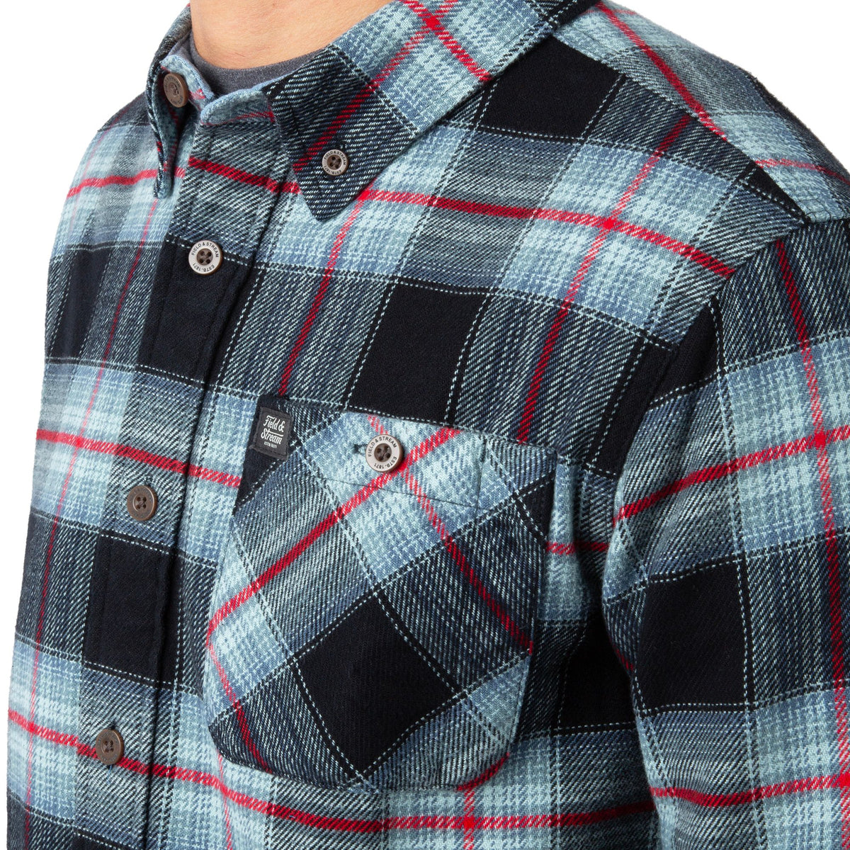 Night Sky Plaid - Men's Opening Day Flannel Shirt - Pocket