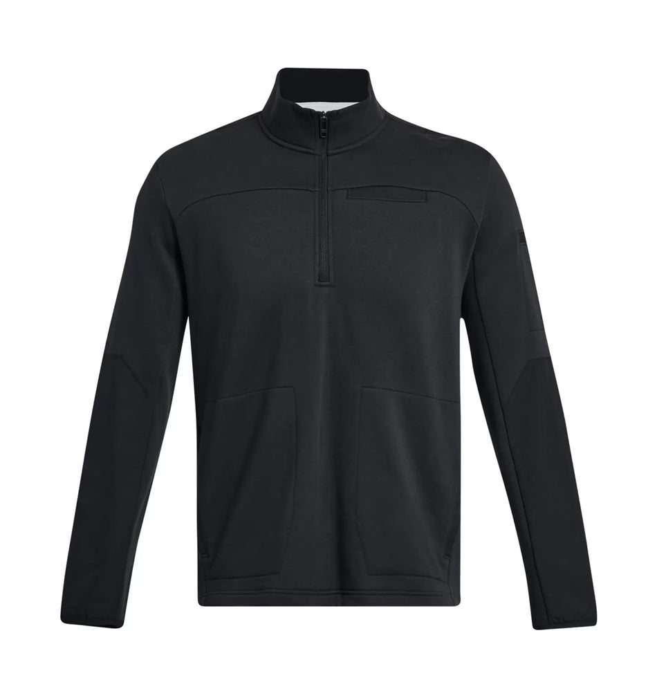 Black - UA Rival Fleece Tactical Job 1/4 Zip