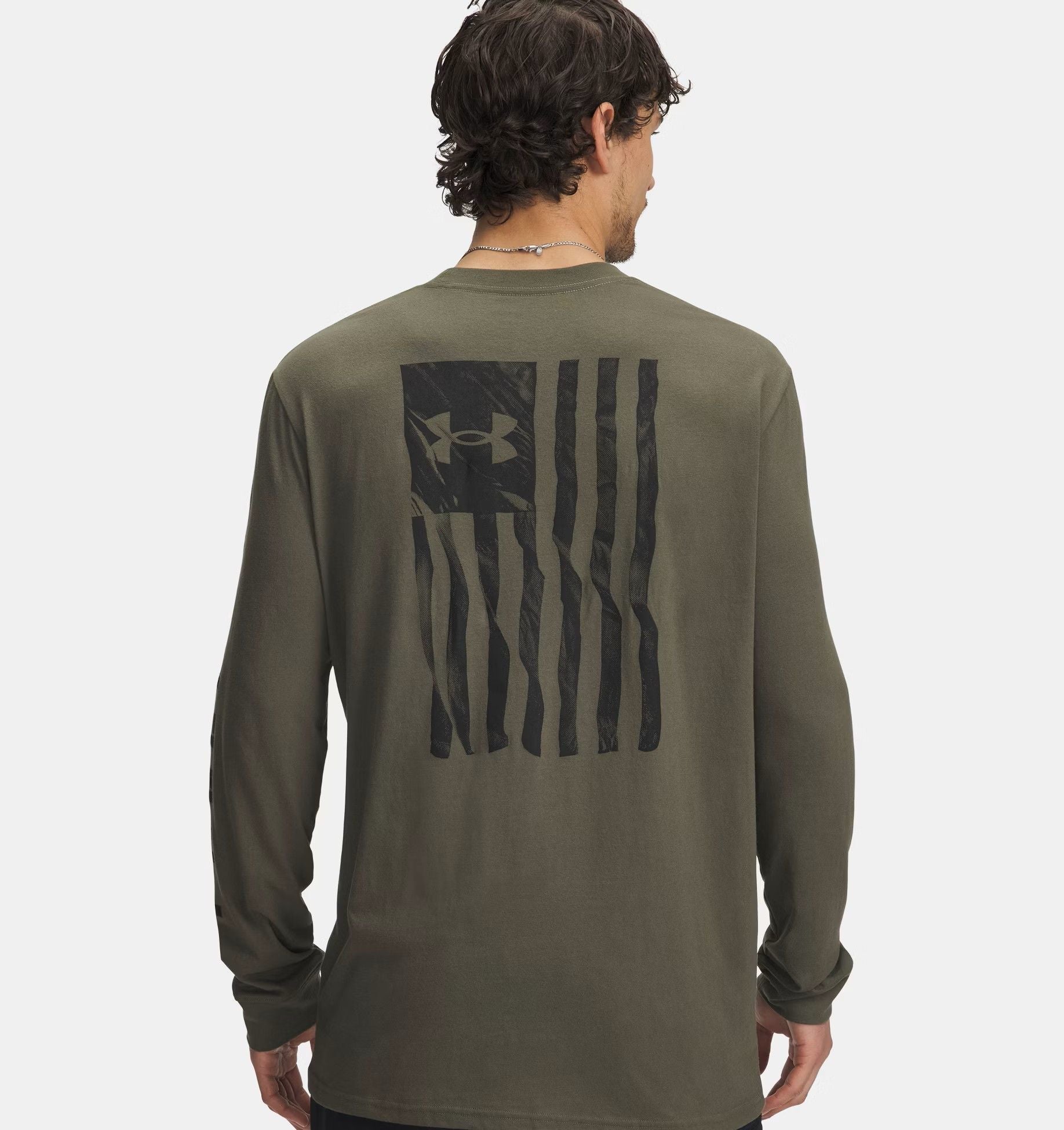 Green - Freedom Flag LS T-Shirt