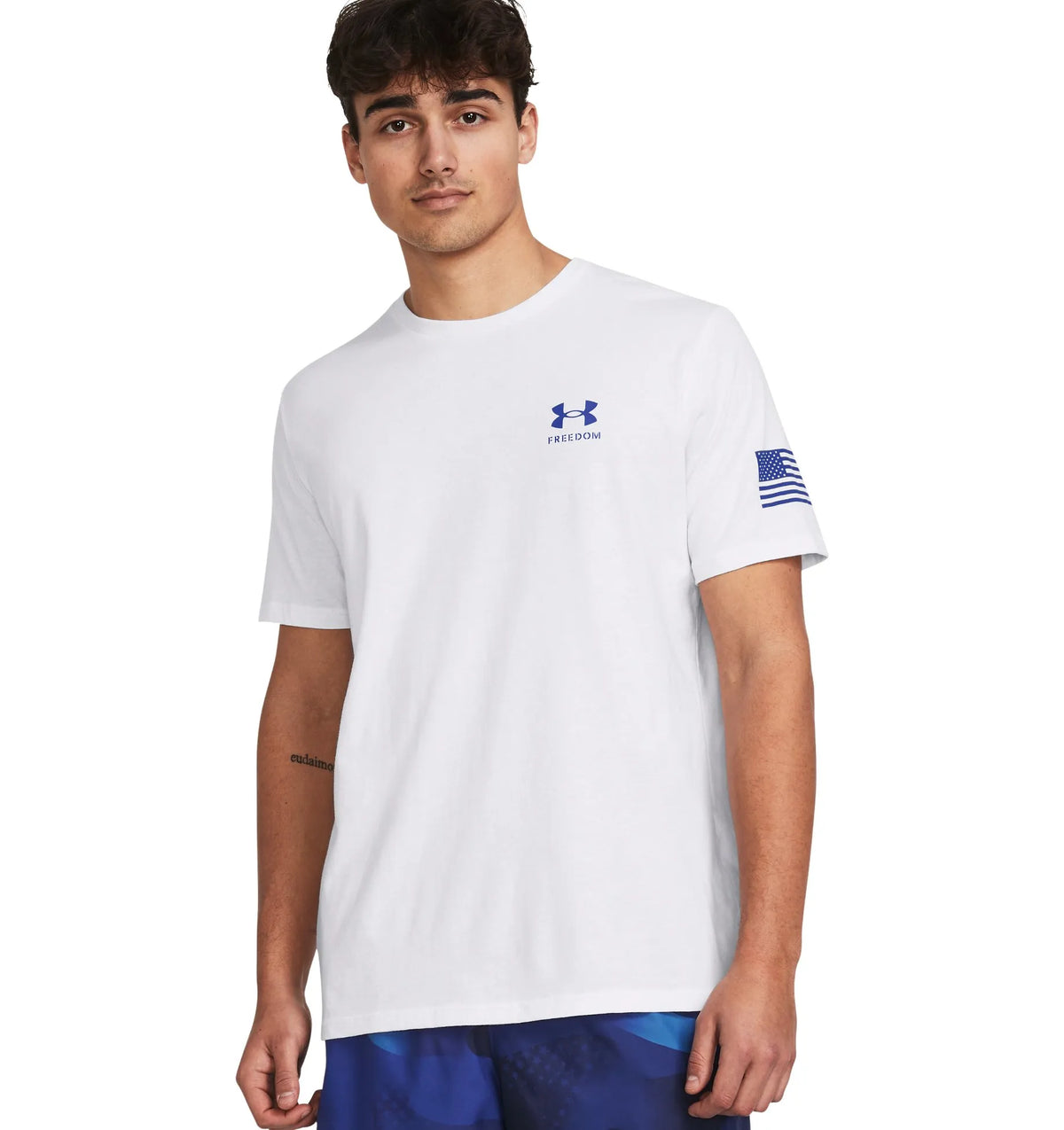 White - Men's UA Freedom Flag Gradient T-Shirt