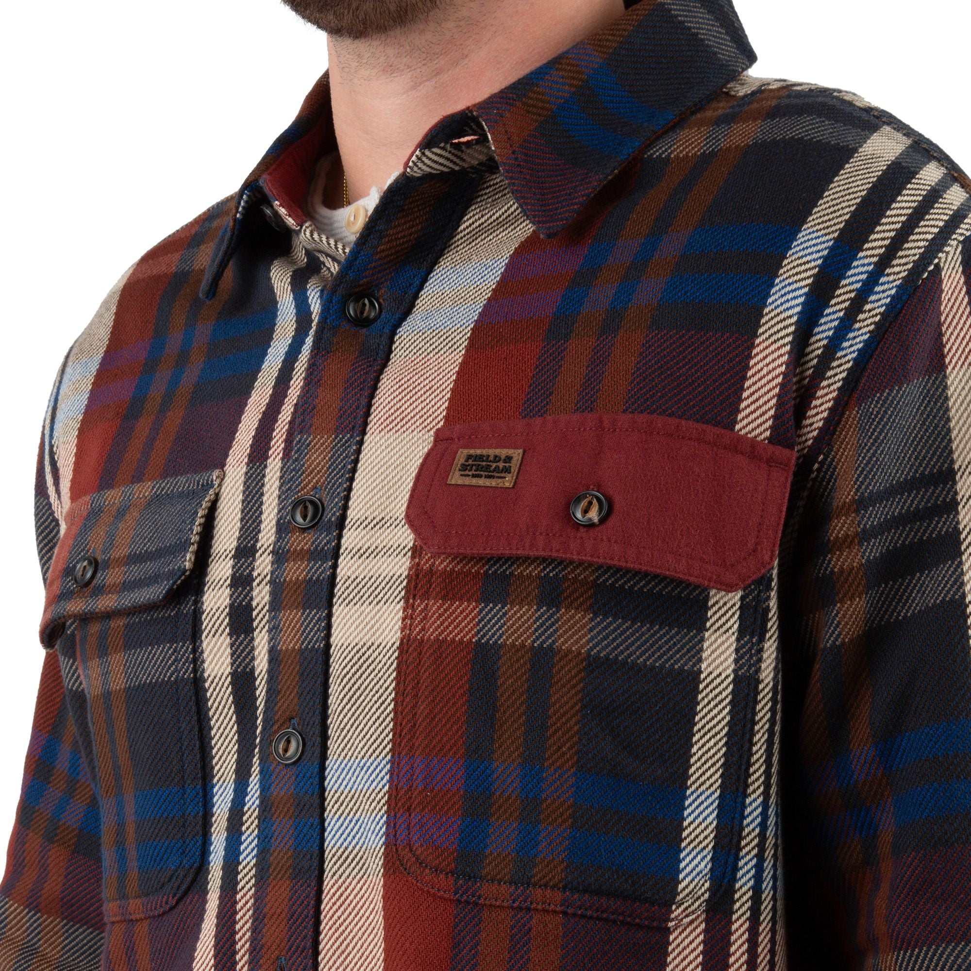 Maple Glaze Plaid - Men's Hardwood Heavyweight Flannel Shirt - Pocket