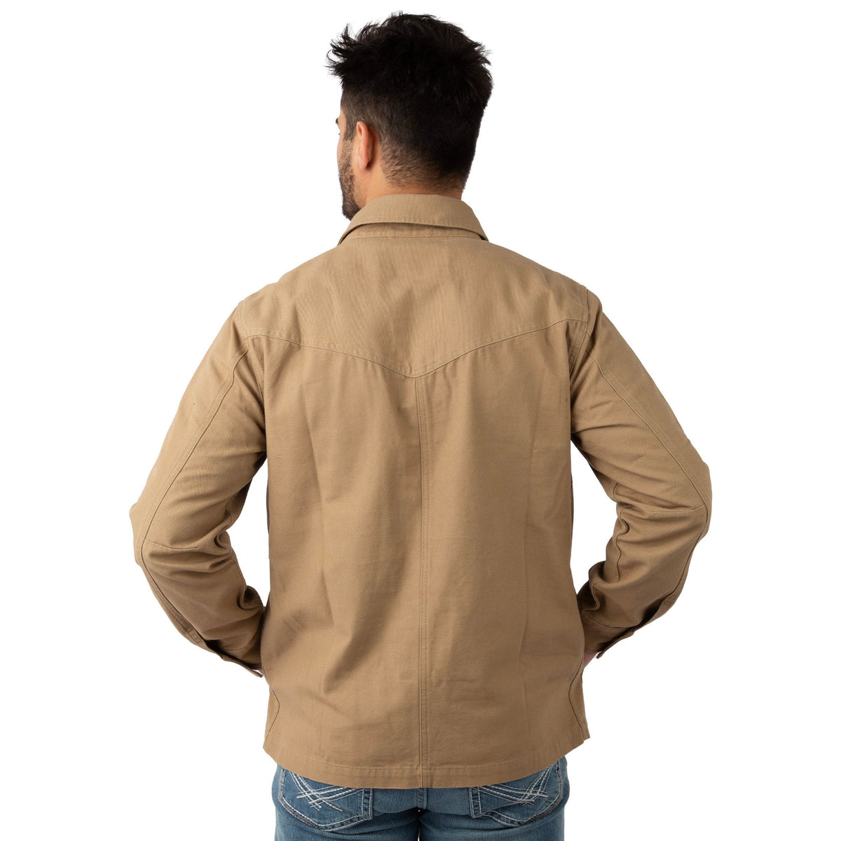 Khaki - Men's Brushbuster Utility Jacket - Back