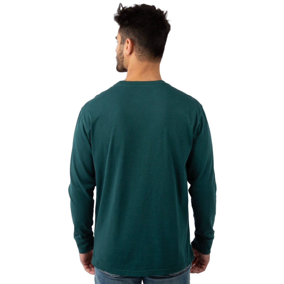 Pine - Men's Flush Out Long Sleeve Pocket Tee - Back