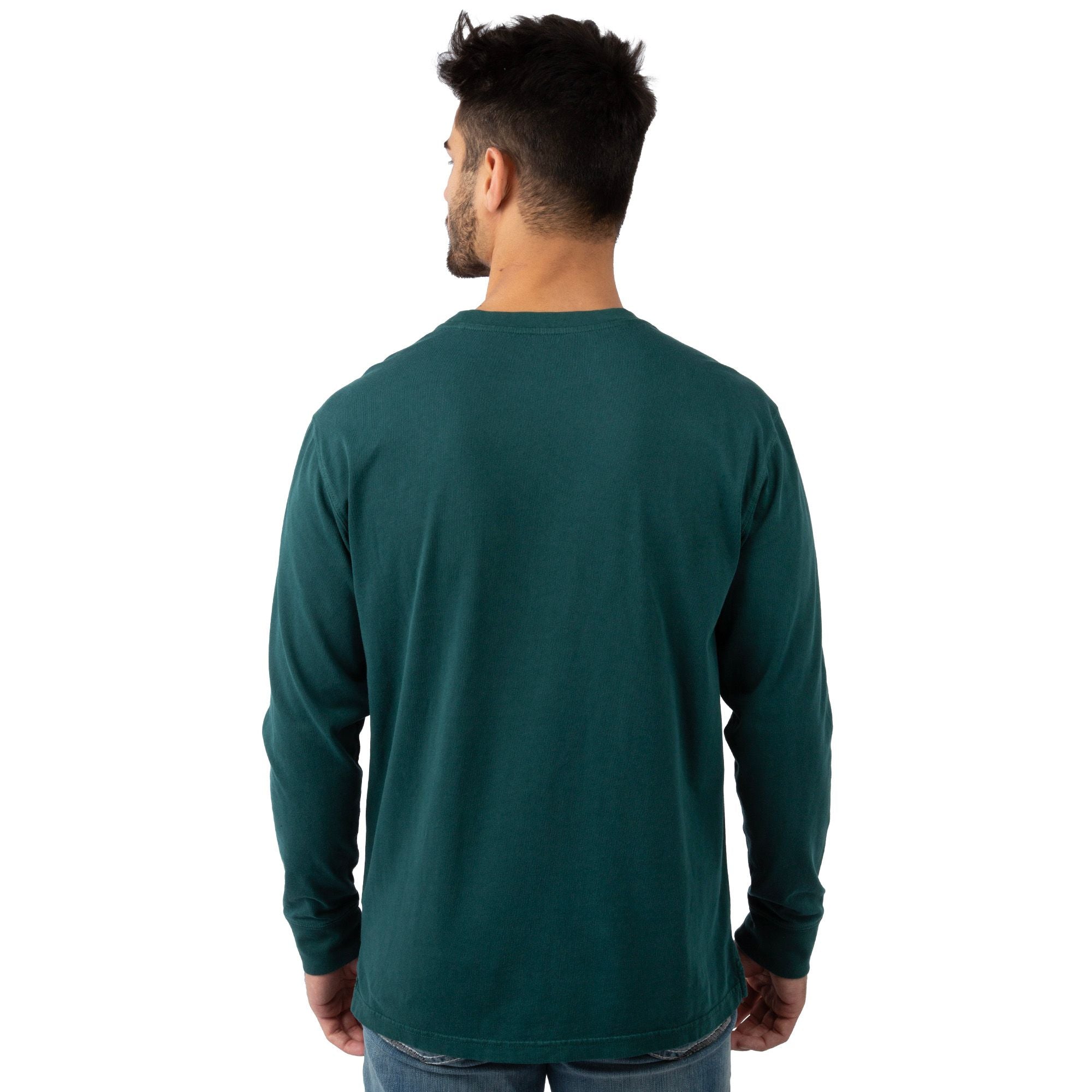 Pine - Men's Flush Out Long Sleeve Pocket Tee - Back