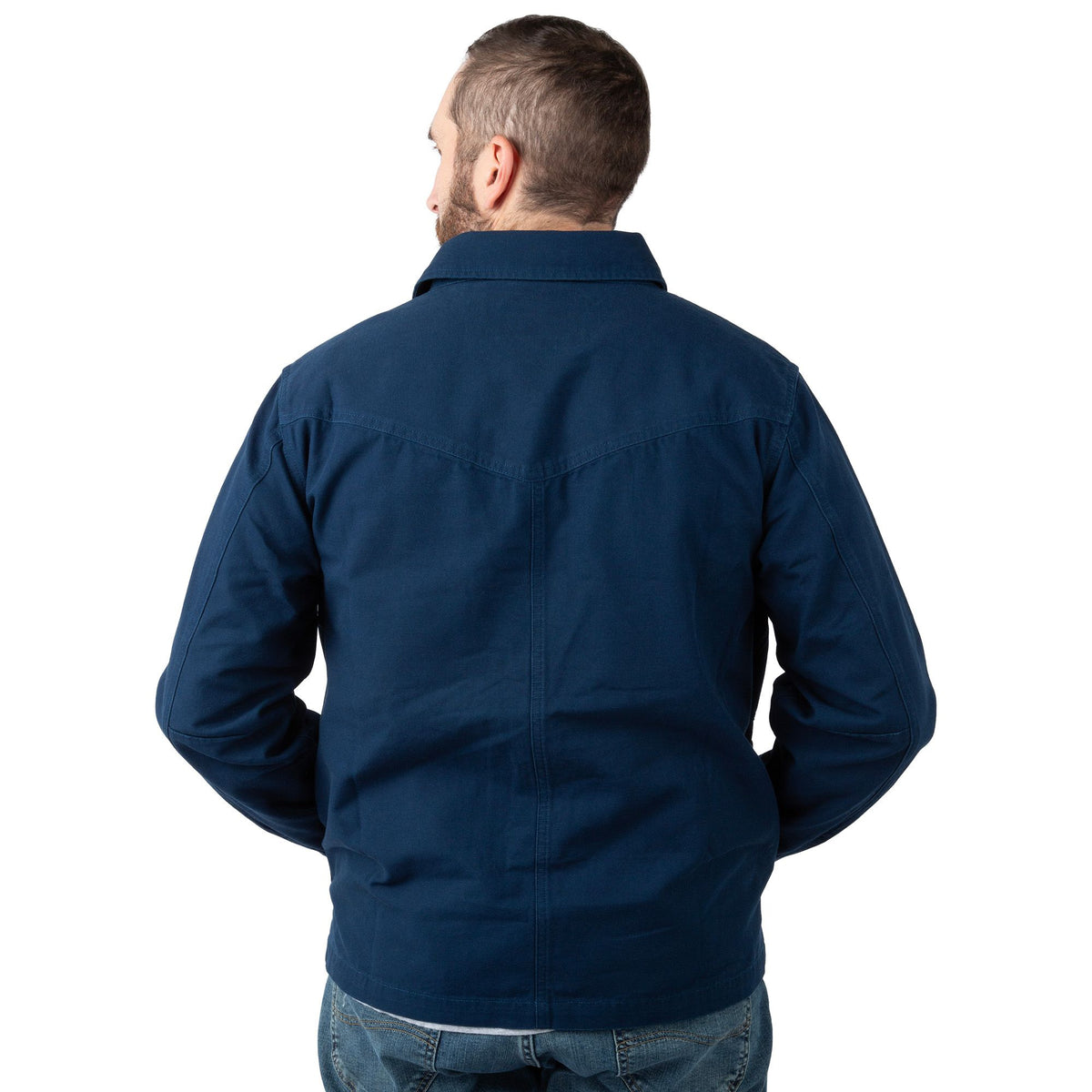 Navy - Men's Brushbuster Utility Jacket - Back