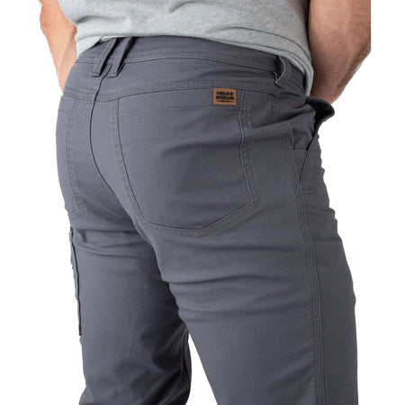 Charcoal - Men's Full Strut Canvas Stretch Pant - Right