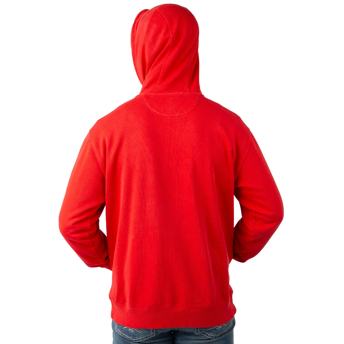Vintage Red - Men's Holloa French Terry Hoodie - Back