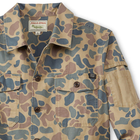 Camo - Men's Epoch Lightweight Twill Shirt Jacket  - Collar