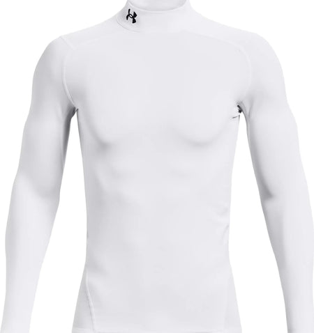 White - ColdGear Compression Mock