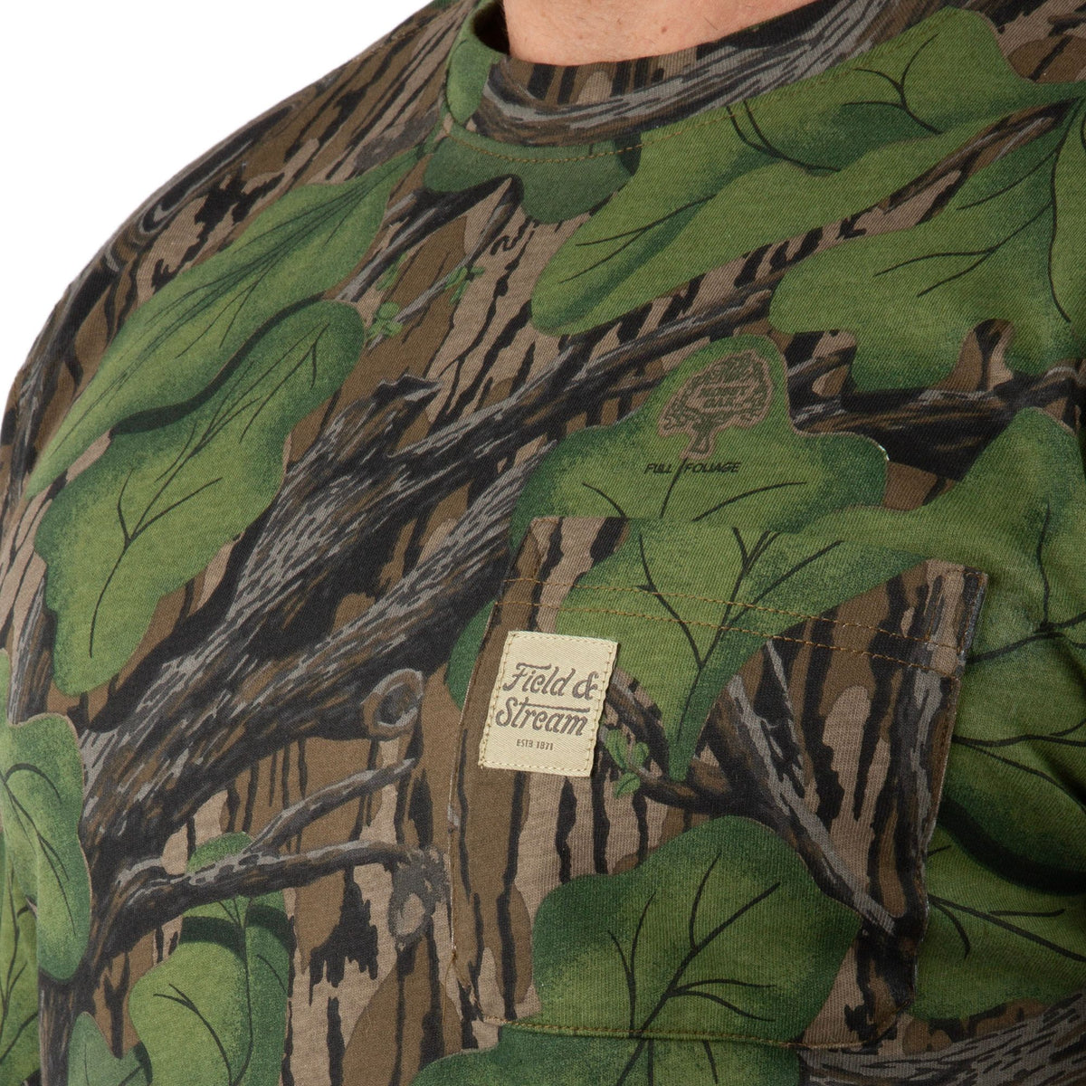Mossy Oak - Men's Flush Out Long Sleeve Pocket Tee - Pocket