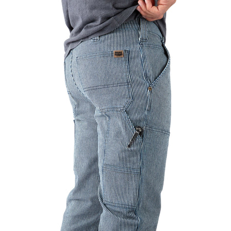 Denim Stripe - Men's SFYK Shoot from Your Knees Double Layer Pants - Left