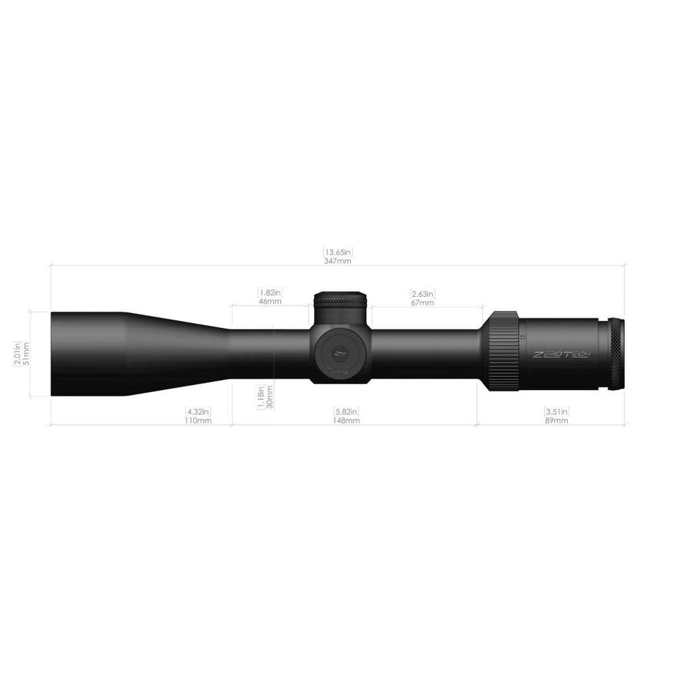 Zero Tech Thrive Riflescope - 3-12x 44mm PHR III Reticle
