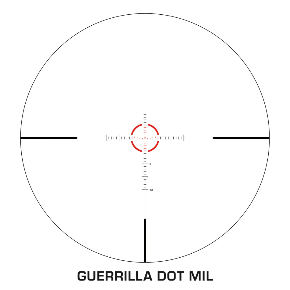 Swampfox Arrowhead Riflescope - 1-10x24mm Guerrilla Dot MOA Green Reticle