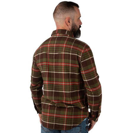 Pond Water Plaid - Men's Opening Day Flannel Shirt - Back