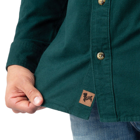 Pine - Men's Cattail Chamois Shirt - Close