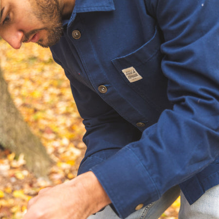 Navy - Men's Brushbuster Utility Jacket - Lifestyle2