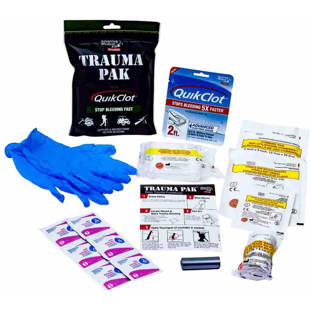 Adventure Trauma Pak First Aid Kit with QuikClot - Kit Contents
