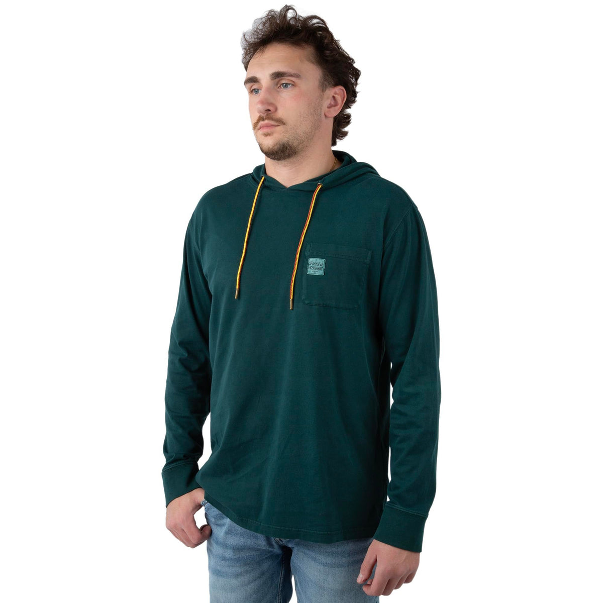Pine - Men's Flush Out Long Sleeve Hoodie
