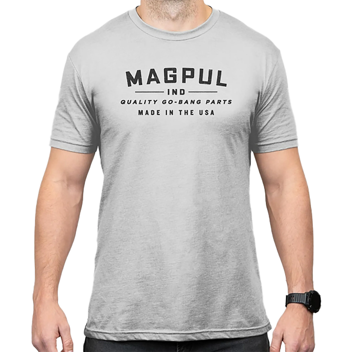 Magpul Bang Parts Cotton/Polyester Short Sleeve T-Shirt -  Stone Gray Heather
