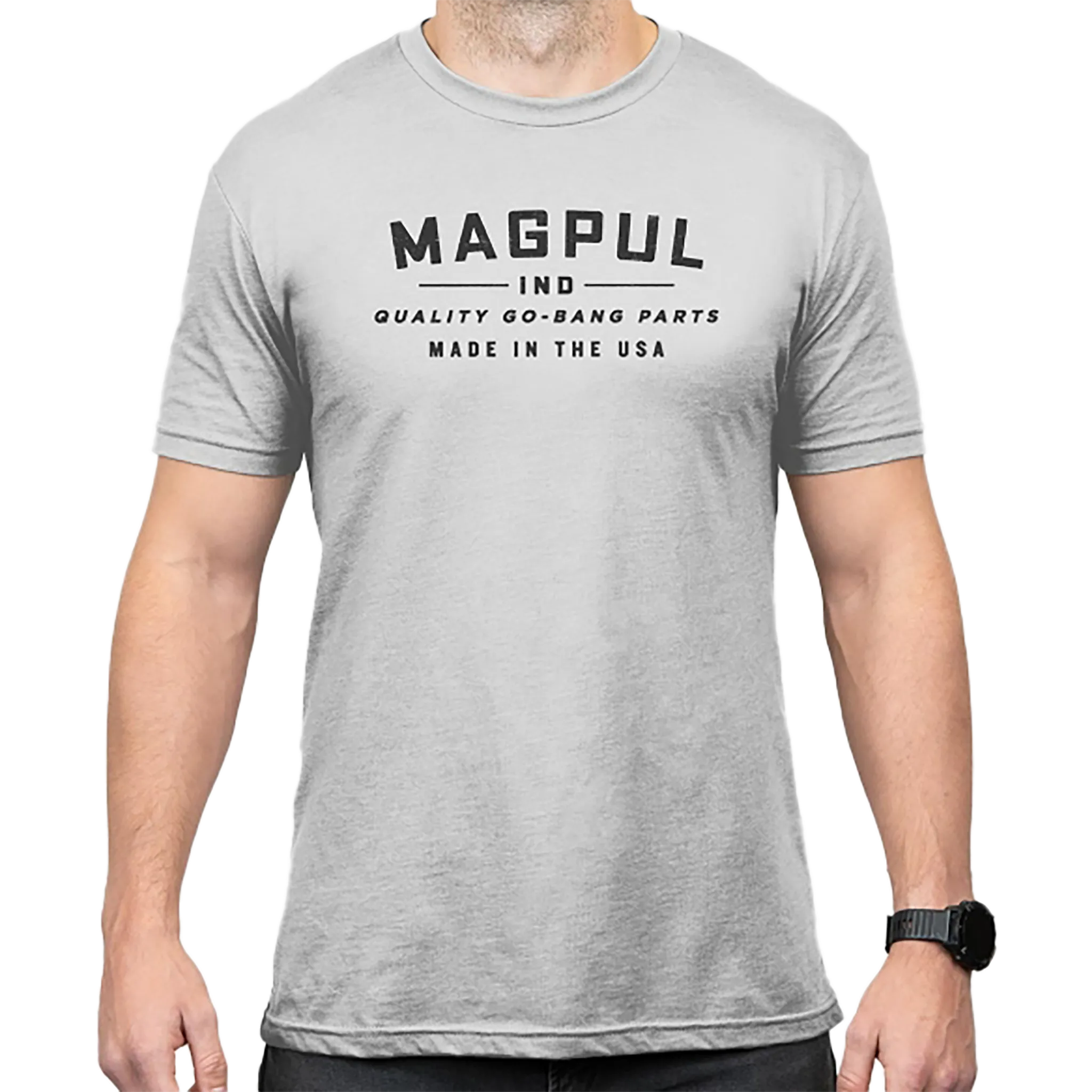 Magpul Bang Parts Cotton/Polyester Short Sleeve T-Shirt -  Stone Gray Heather