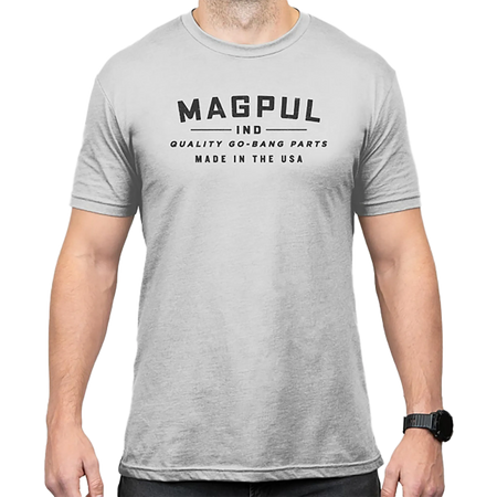 Magpul Bang Parts Cotton/Polyester Short Sleeve T-Shirt -  Stone Gray Heather