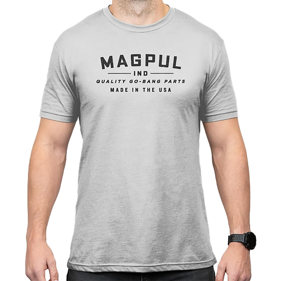 Magpul Bang Parts Cotton/Polyester Short Sleeve T-Shirt -  Stone Gray Heather