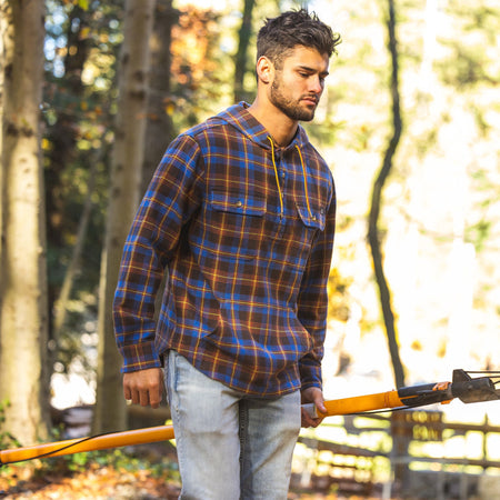Uncle Robert's Plaid - Men's Raghorn Flannel Hoodie - Lifestyle2