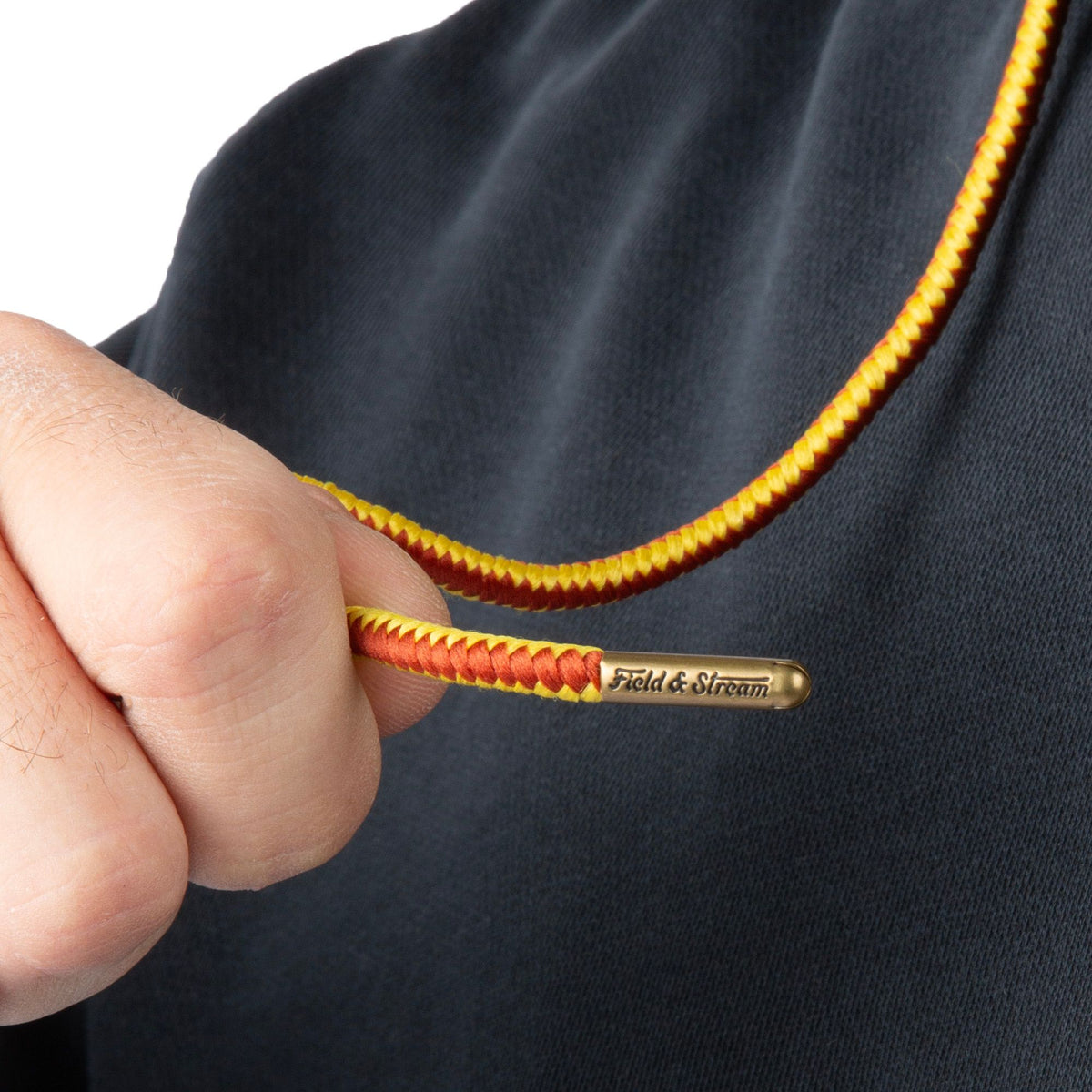 Black - Men's Holloa French Terry Hoodie - Draw String