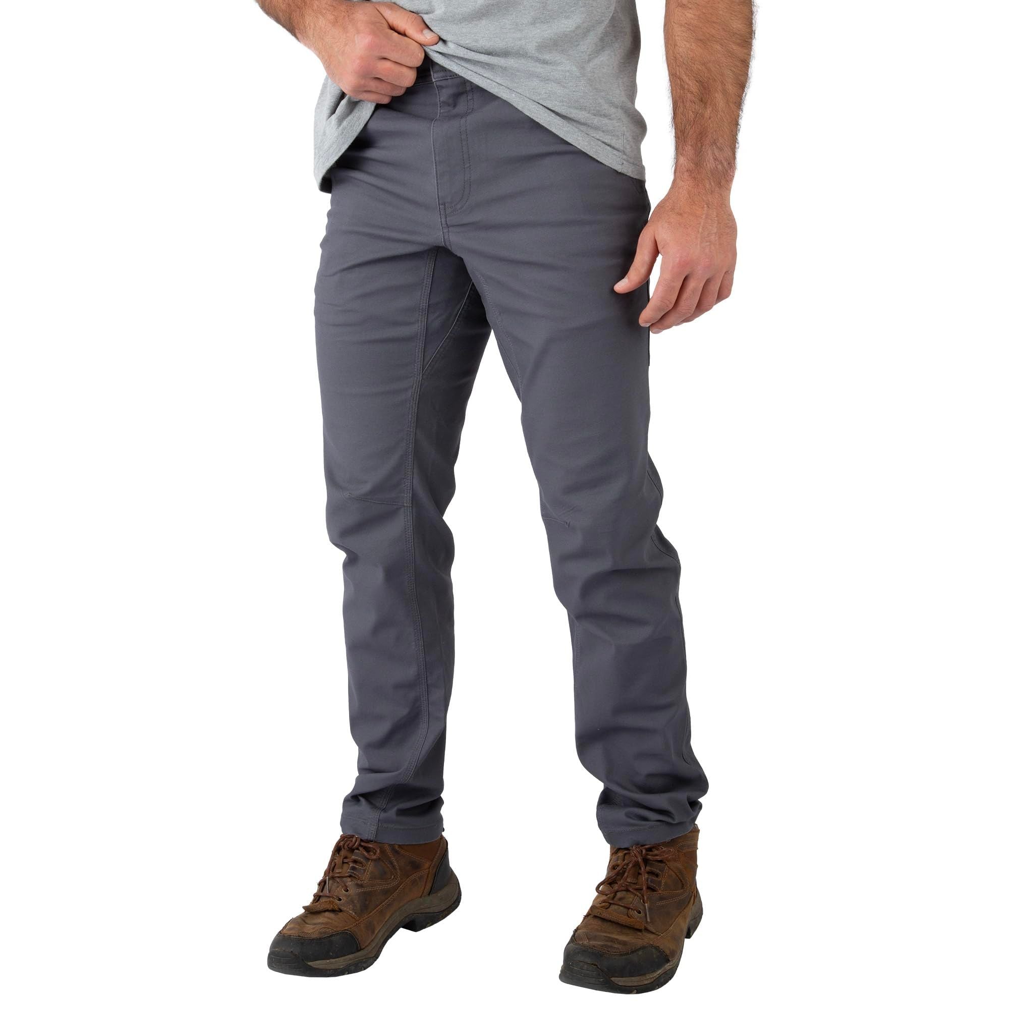 Charcoal - Men's Full Strut Canvas Stretch Pant