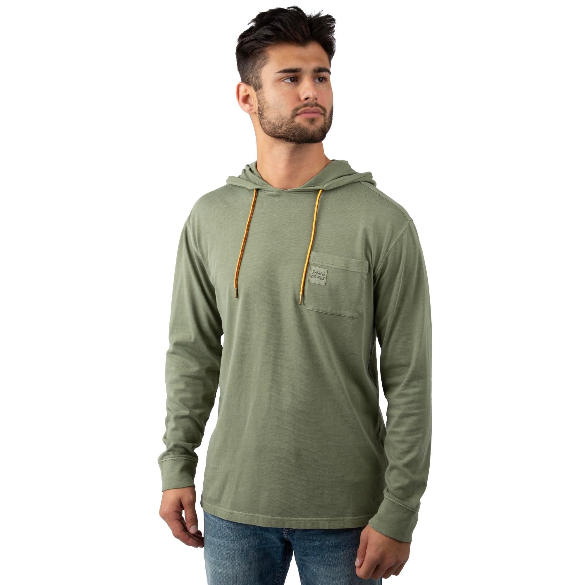 Light Olive - Men's Flush Out Long Sleeve Hoodie