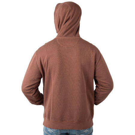 Cappuccino - Men's Holloa French Terry Hoodie - Back